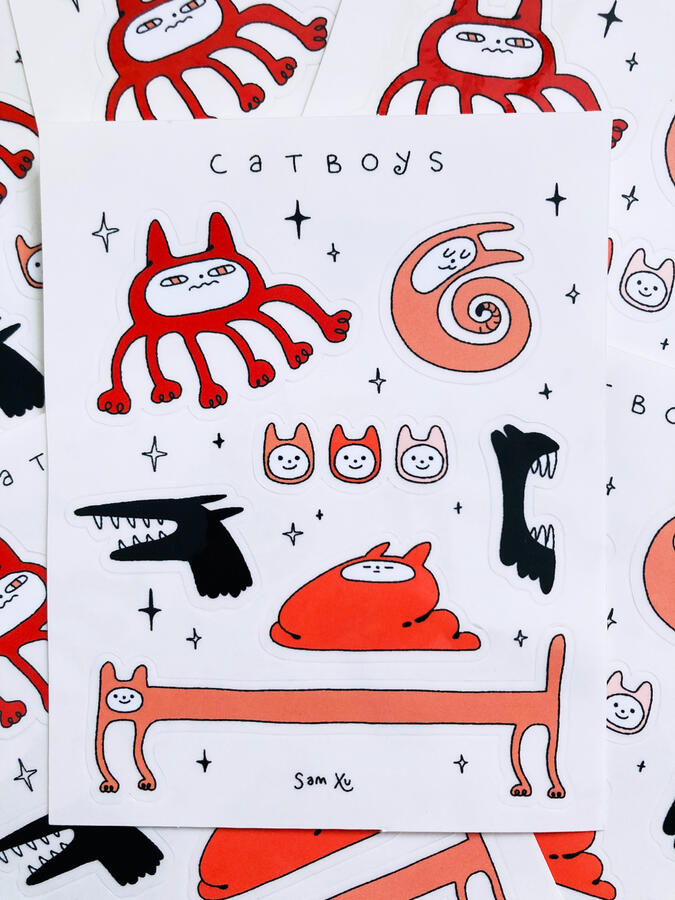 Catboys Stickers