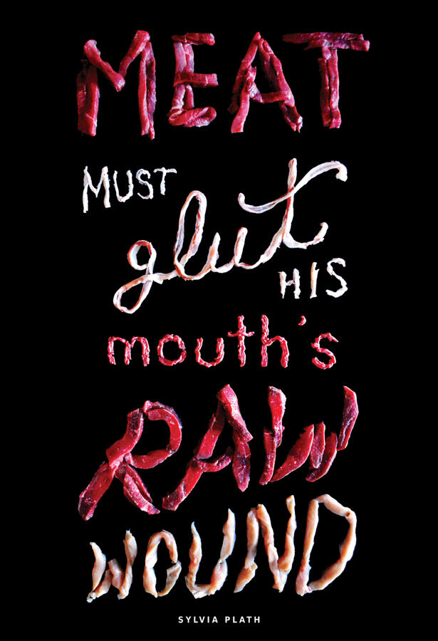 Meat Lettering Poster